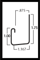 7/8" J-Channel